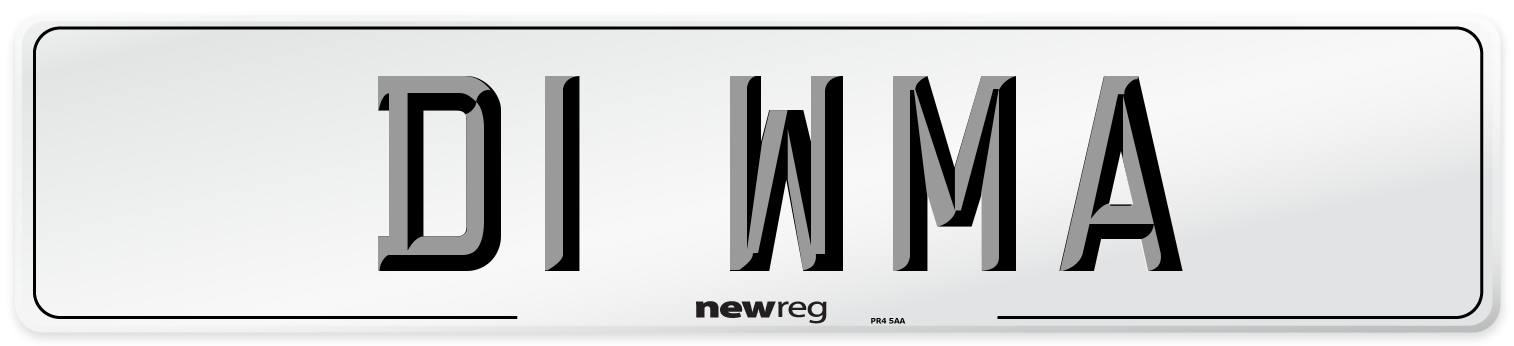 D1 WMA Number Plate from New Reg